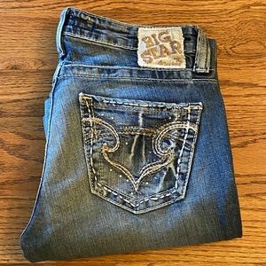 Big Star Women's Distressed Blue Jeans